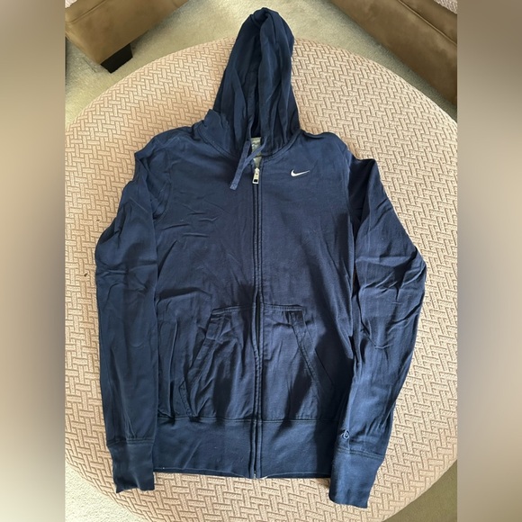 Navy Nike Zip Hoodie - Picture 1 of 3